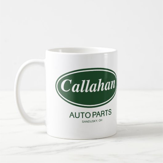 Callahanの自動車部品 コーヒーマグカップ (左)
