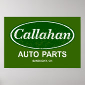 Callahan Auto Parts Poster- $19.95 ポスター (正面)