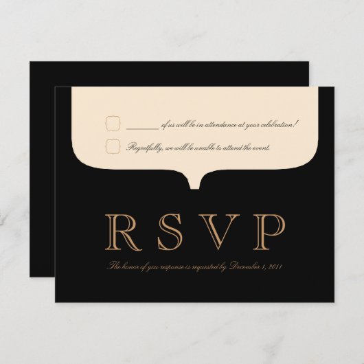 Callaway レスポンス アナウンスメント 招待状 (正面/裏面)