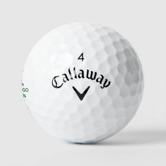 Callaway Supersoft カスタム ゴルフボール - 名前入り (ロゴ)