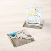 Calle Cabanilles Painting by Alfred Fox スクエアペーパーコースター (インサイチュ)