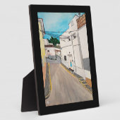 Calle Cabanilles Painting by Alfred Fox フォトプラーク (側面)