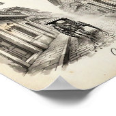 Calle Crisologo Vigan Heritage Street Wall Art ポスター (角)