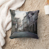 Calle del Villar (Santiago de Compostela) クッション (ブランケット)