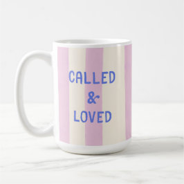 Called & Loved モダンなクリスチャンの信仰の引用句 かわいい コーヒーマグカップ