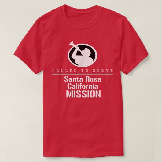 Called To Serve Angel Moroni Santa Rosa California Tシャツ (デザイン正面)