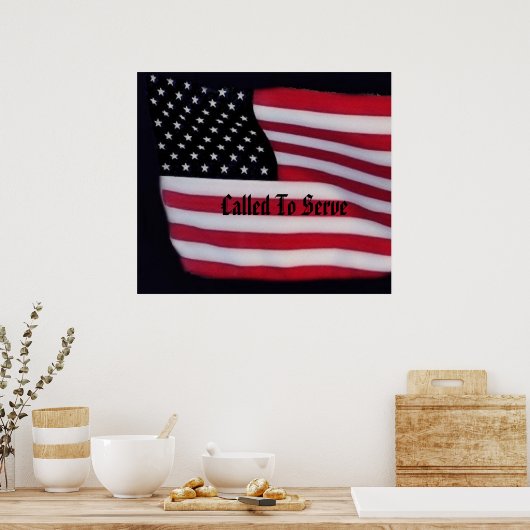 called to serve poster ポスター (キッチン)