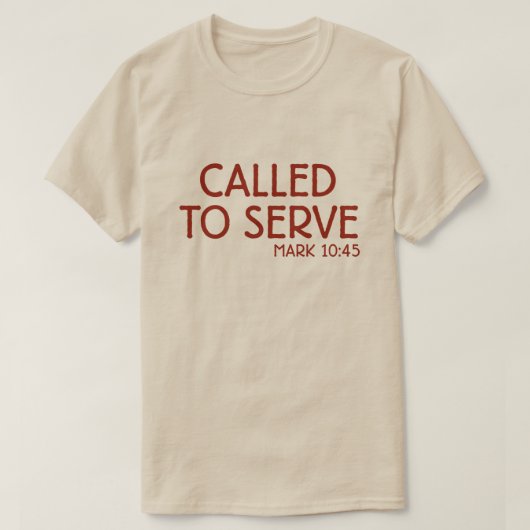 Called to Serve Tシャツ - 聖書の言葉 ヨシュア記 24:15 T (デザイン正面)