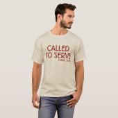 Called to Serve Tシャツ - 聖書の言葉 ヨシュア記 24:15 T (正面フル)