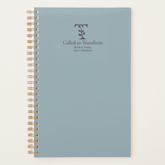 Called To Transform Planner プランナー手帳 (正面)