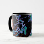 Calliの星が付いている収集できる抽象美術のマグ マグカップ (正面左)