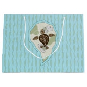 Callieウミガメのギフトバッグ ラージペーパーバッグ (正面)