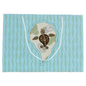 Callieウミガメのギフトバッグ ラージペーパーバッグ (裏面)