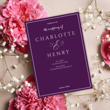 Callightgraphyエレガント Script Purple 結婚's