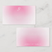 Calligraphed Monogramエレガントテンプレート ノートカード (正面/裏面)