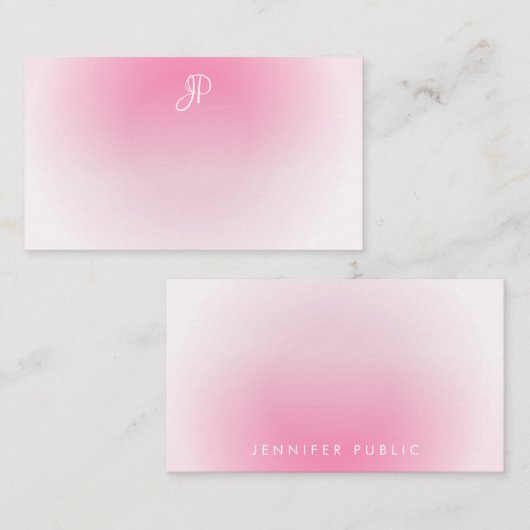 Calligraphed Monogramエレガントテンプレート ノートカード