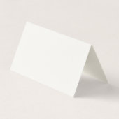 Calligraphed Script Cream White Gold Folded Luxury 名刺 (裏面)