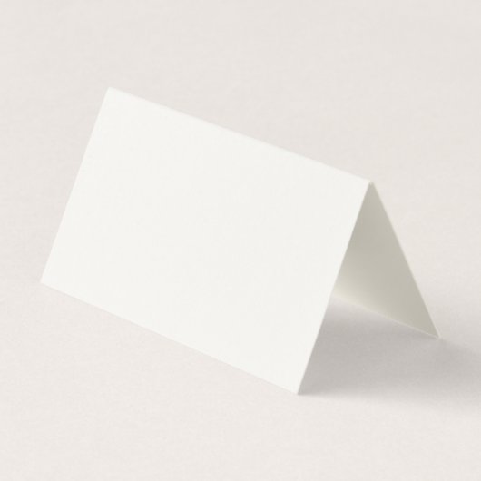 Calligraphed Script Cream White Gold Folded Luxury 名刺 (裏面)