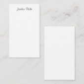 Calligraphed Script Nameテンプレートシンプル ノートカード (正面/裏面)