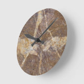 calligraphie sur pierre ラウンド壁時計 (傾斜)