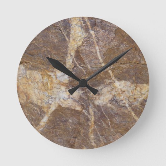 calligraphie sur pierre ラウンド壁時計 (正面)