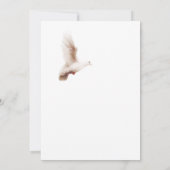 Calligraphy 4 Photo Collage Cross Baptism サンキューカード (裏面)