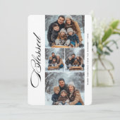 Calligraphy Blessed 4 Photo Religious Christmas シーズンカード (スタンド正面)