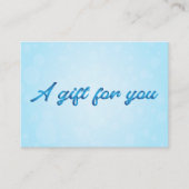 Calligraphy Bobble Small Business Gift Certificate 名刺 (正面)