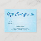 Calligraphy Bobble Small Business Gift Certificate 名刺 (裏面)