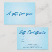 Calligraphy Bobble Small Business Gift Certificate 名刺 (正面/裏面)