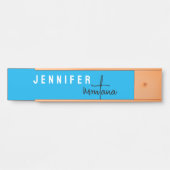 Calligraphy Elegant Plain Add Own Name サインプレート (正面)