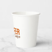 Calligraphy Elegant Plain Add Own Name 紙コップ (左)