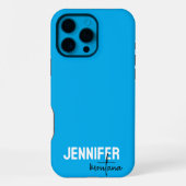 Calligraphy Elegant Plain Add Own Name iPhoneケース (裏面)