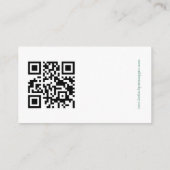 Calligraphy Floral Fresh Pink Peony Wedding エンクロージャーカード (裏面)