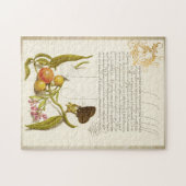Calligraphy gilded initial vintage plants ringlet ジグソーパズル (横)