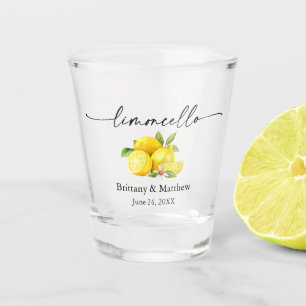 Calligraphy Ink Limoncello Watercolor Lemons ショットグラス