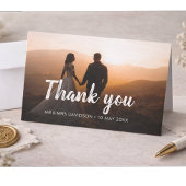 calligraphy lettering wedding photo サンキューカード
