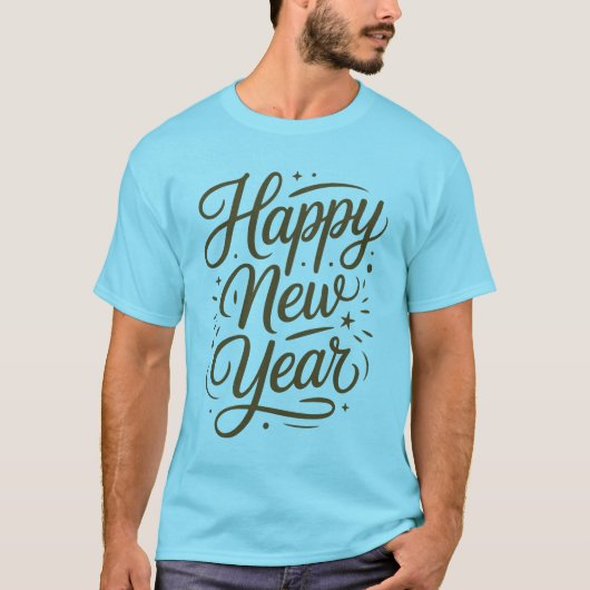 Calligraphy New Year Lettering tee Tシャツ (正面)