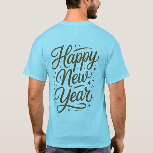 Calligraphy New Year Lettering tee Tシャツ (裏面)