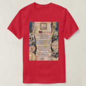 Calligraphy of the poem IF by Rudyard Kipling Tシャツ (デザイン正面)