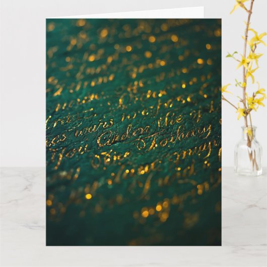 Calligraphy of the Unknown カード (黄色い花)