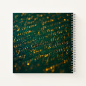 Calligraphy of the Unknown ノートブック (裏面)