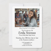  Calligraphy  Photo Grad Party  Personalize カード (裏面)