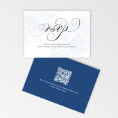 Calligraphy QR Code Wedding RSVP Response Card