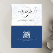 Calligraphy QR Code Wedding RSVP Response Card