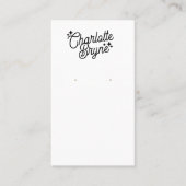 Calligraphy Script Earring  Business  名刺 (正面)