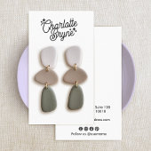 Calligraphy Script Earring  Business  名刺