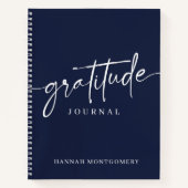 Calligraphy Script Modern Gratitude Journal ノートブック (正面)