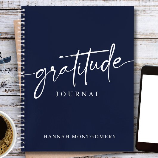 Calligraphy Script Modern Gratitude Journal ノートブック