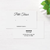 Calligraphy Script Plain White Earring Display (デスク)